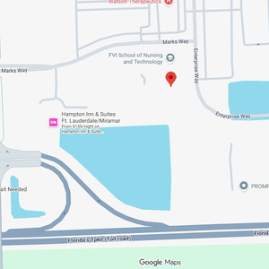 Map of FVI Miramar Campus location at 3520 Enterprise Way