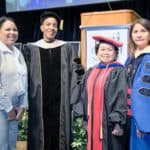 nursing faculty with guest speaker