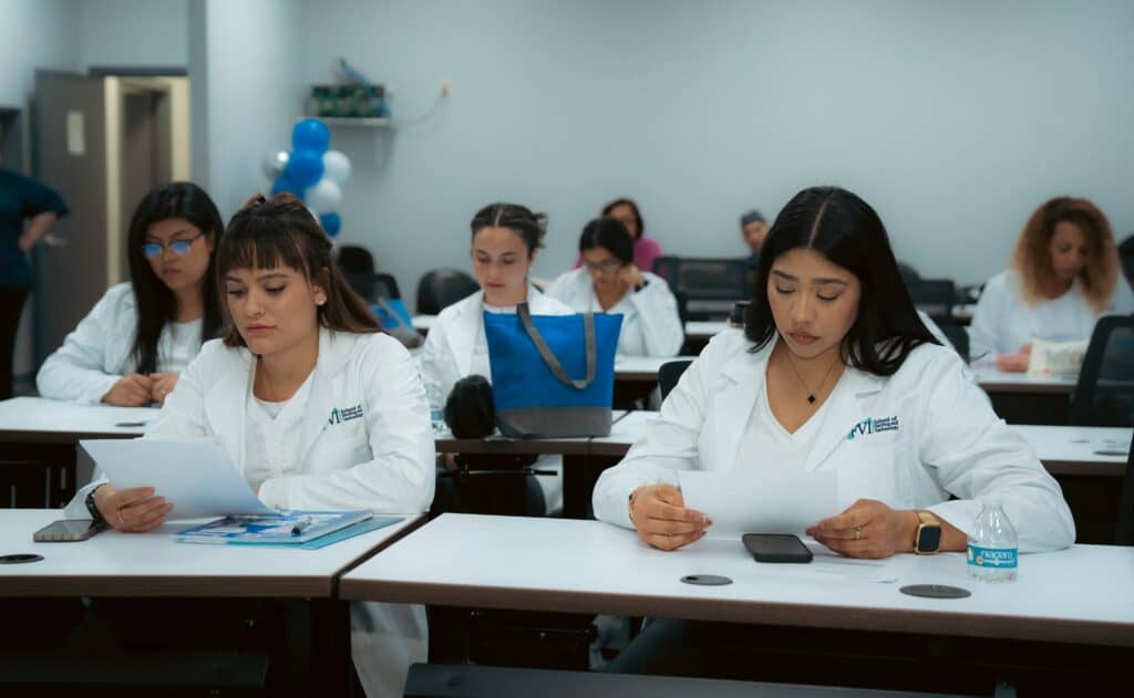 nursing students during their white coat ceremony
