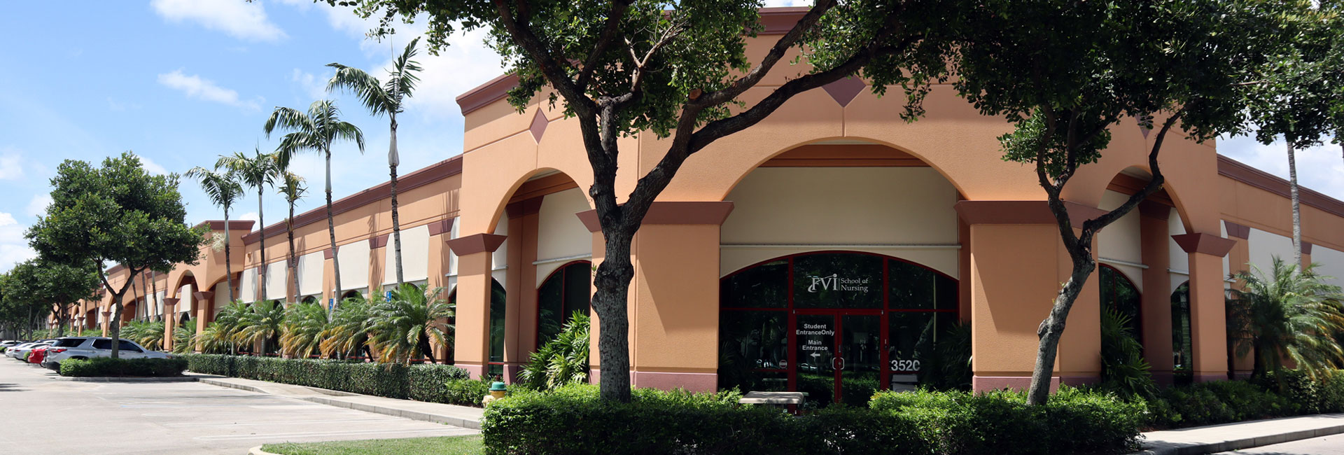 An outside view of the Miramar campus