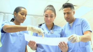 medical assistant students in the classroom